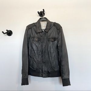 Diesel lambskin leather jacket